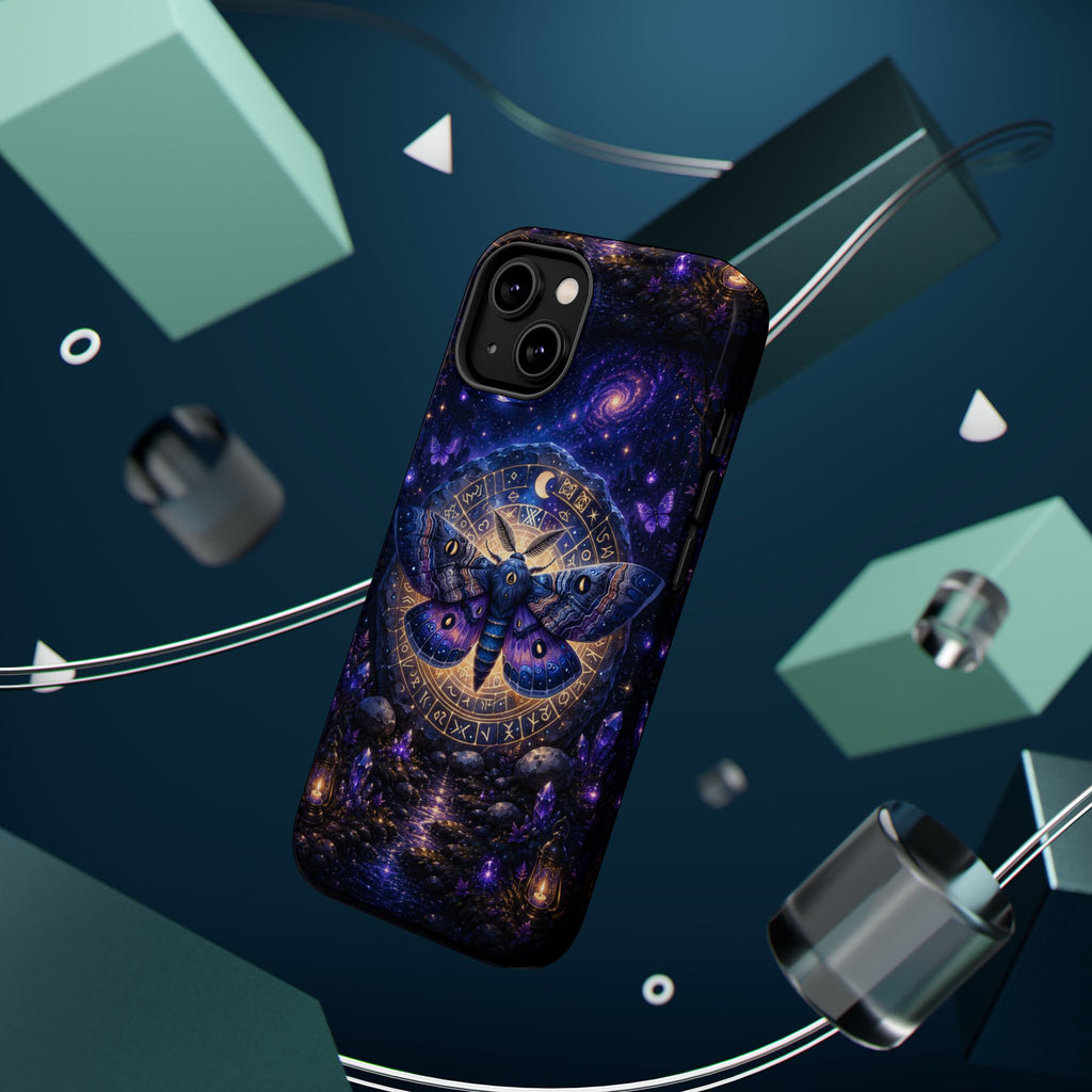 Astrological Moth Phone Case – Celestial MagSafe-Compatible Cover