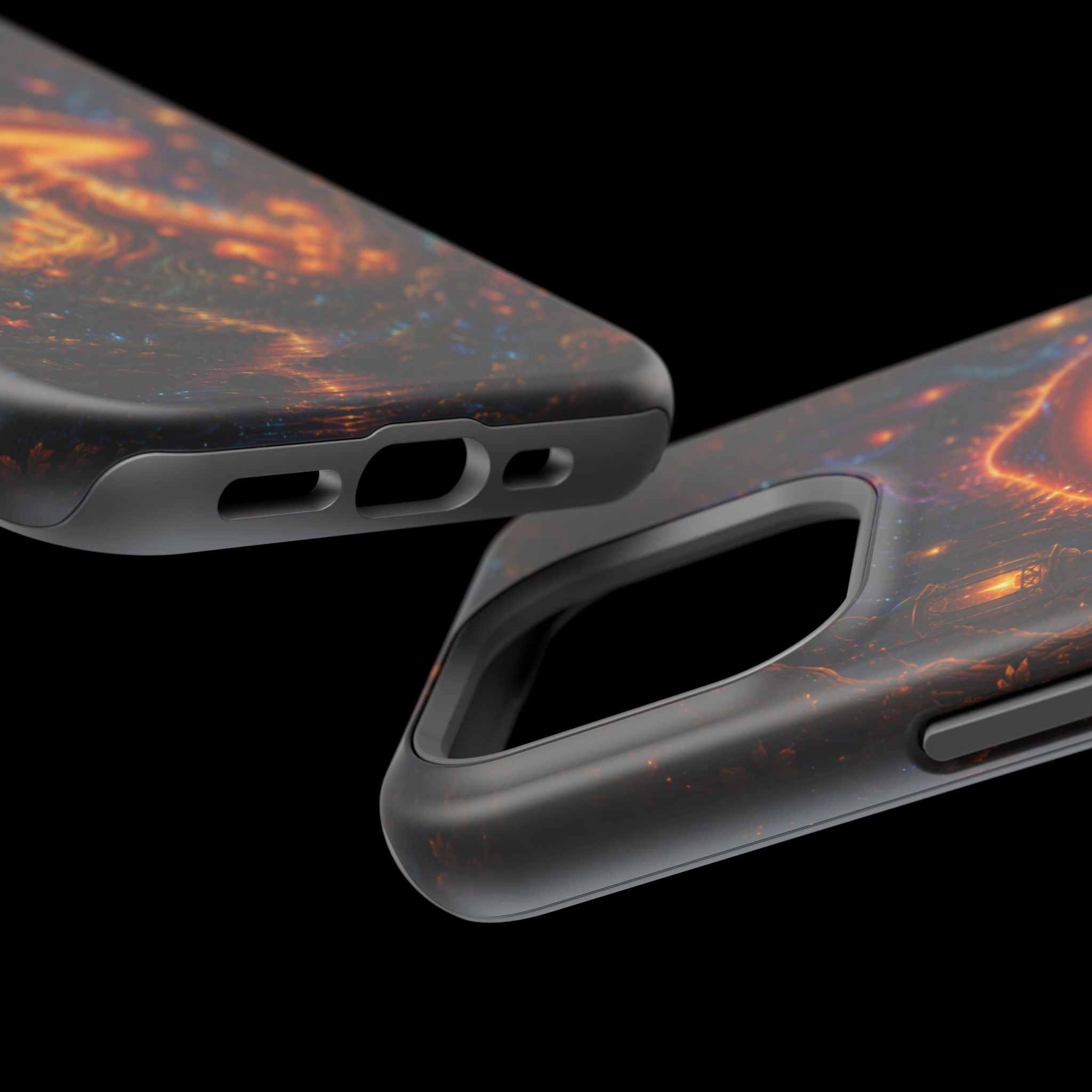 Psychedelic Glowing Mushroom Phone Case – MagSafe Galaxy Art Cover