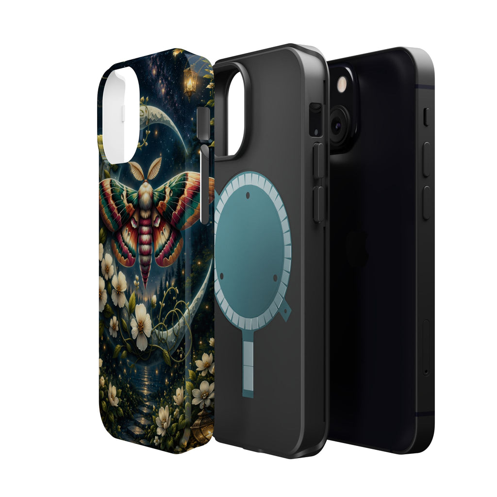 Mystic Moth Floral Nightscape Phone Case – MagSafe Cover