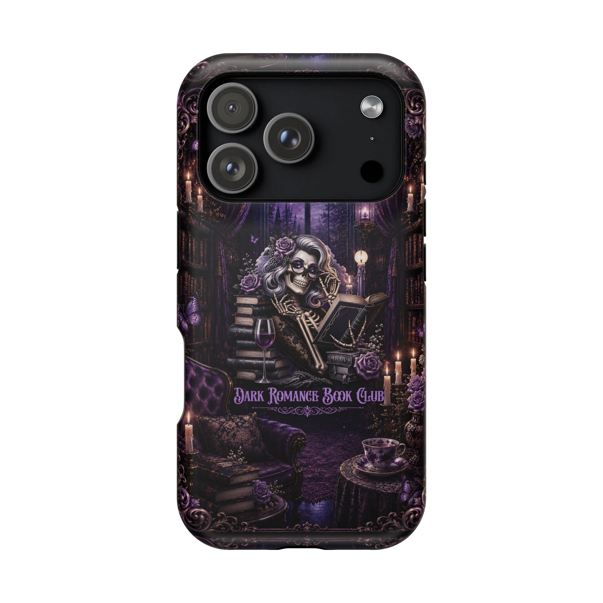 Dark Romance Book Club Phone Case – Gothic MagSafe-Compatible Case