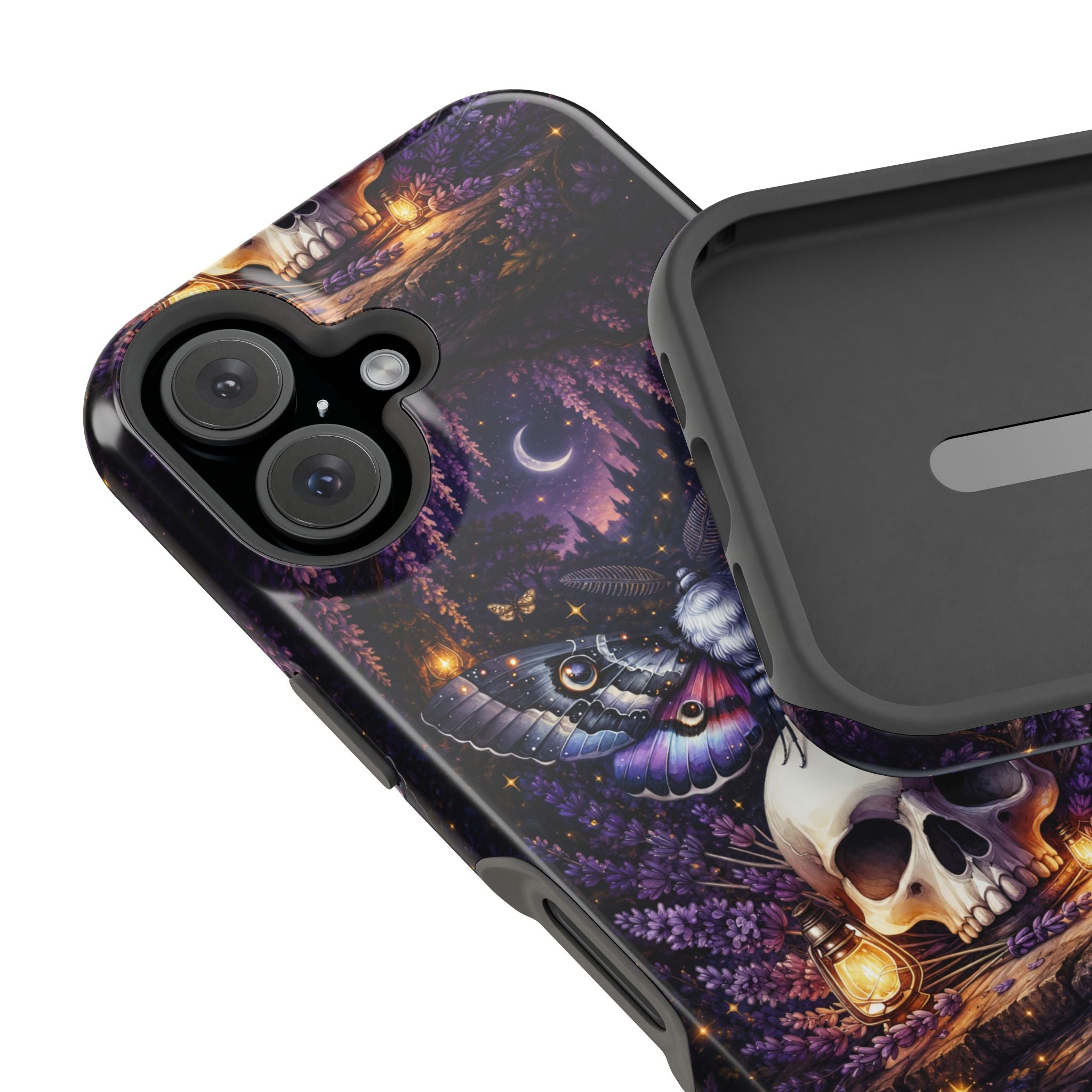 Moth & Skull Phone Case – Dark Mystical MagSafe-Compatible Cover