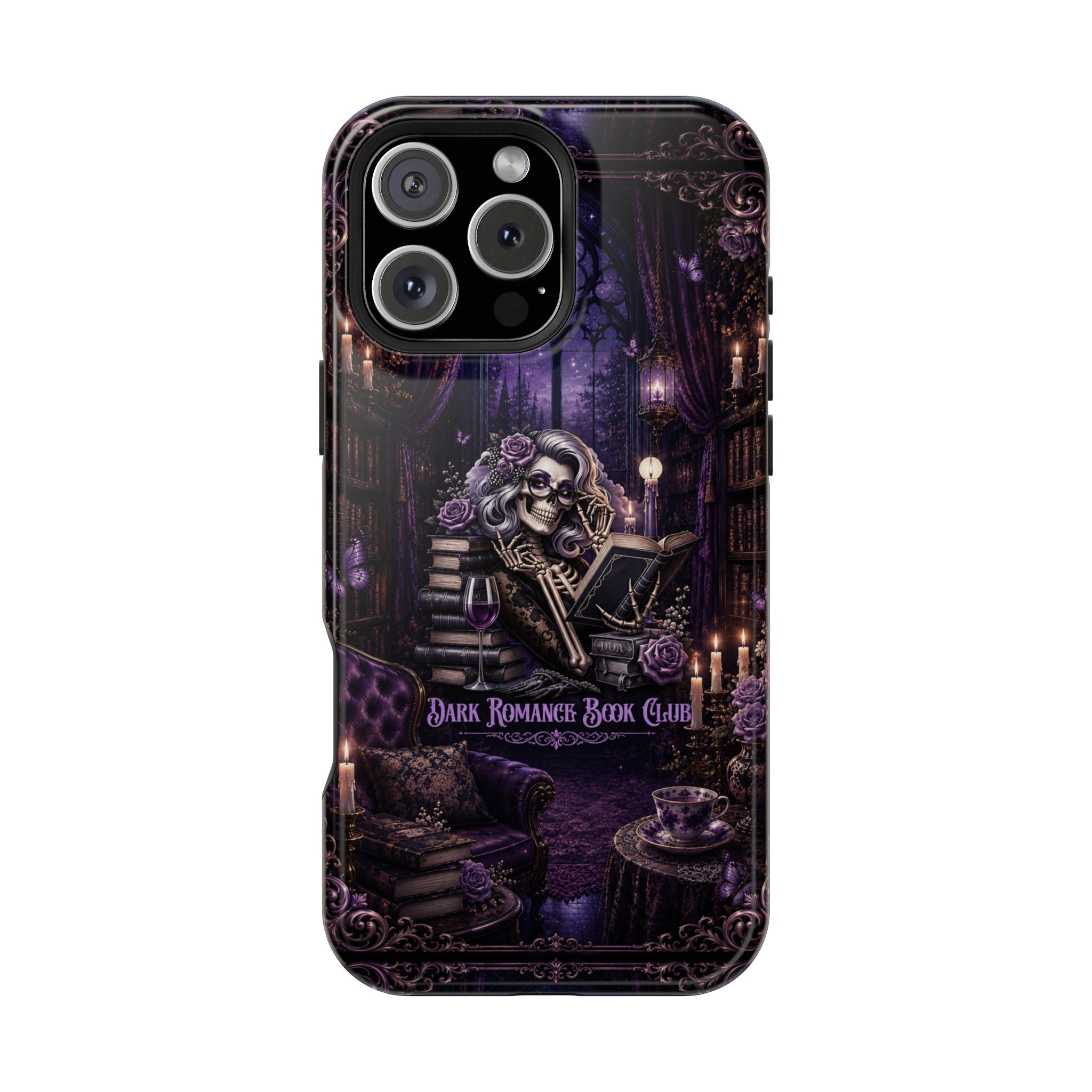 Dark Romance Book Club Phone Case – Gothic MagSafe-Compatible Case