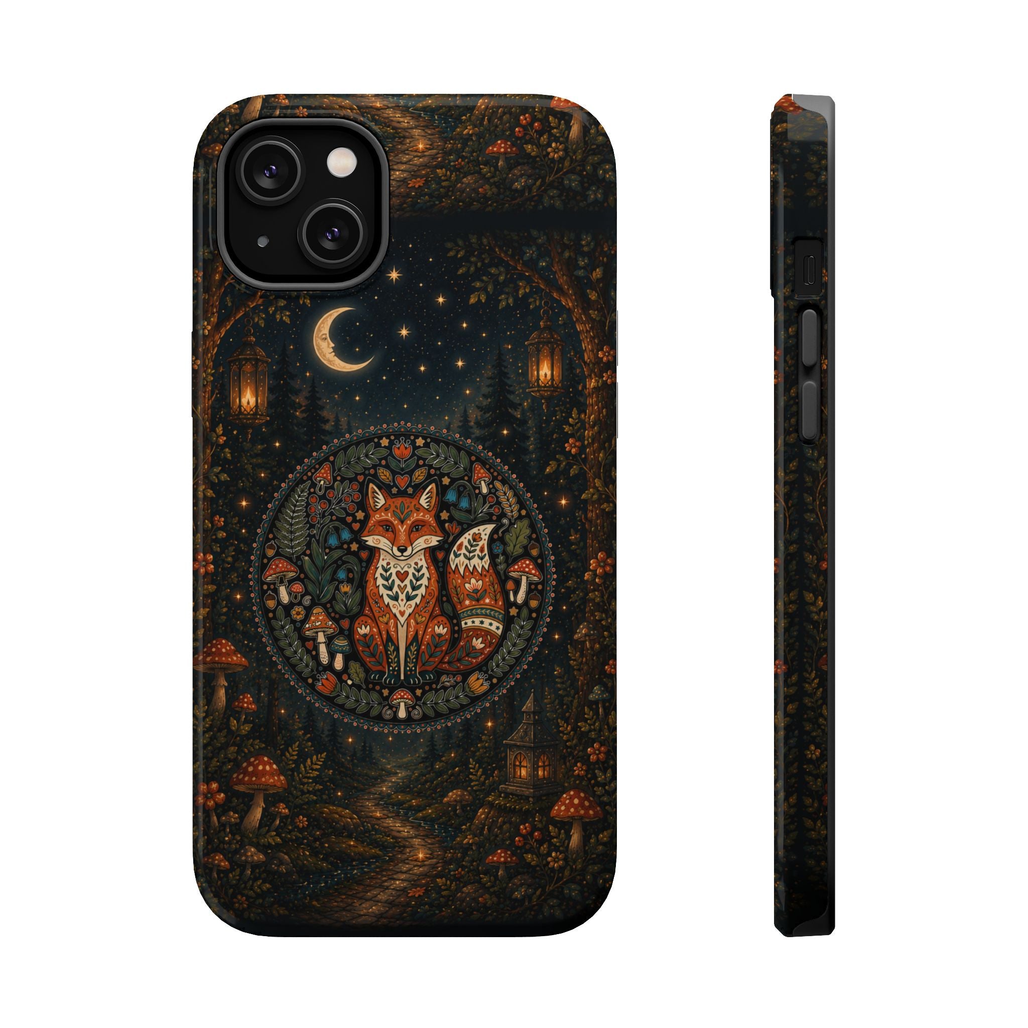 Mystic Forest Fox Phone Case – Woodland MagSafe-Compatible Cover