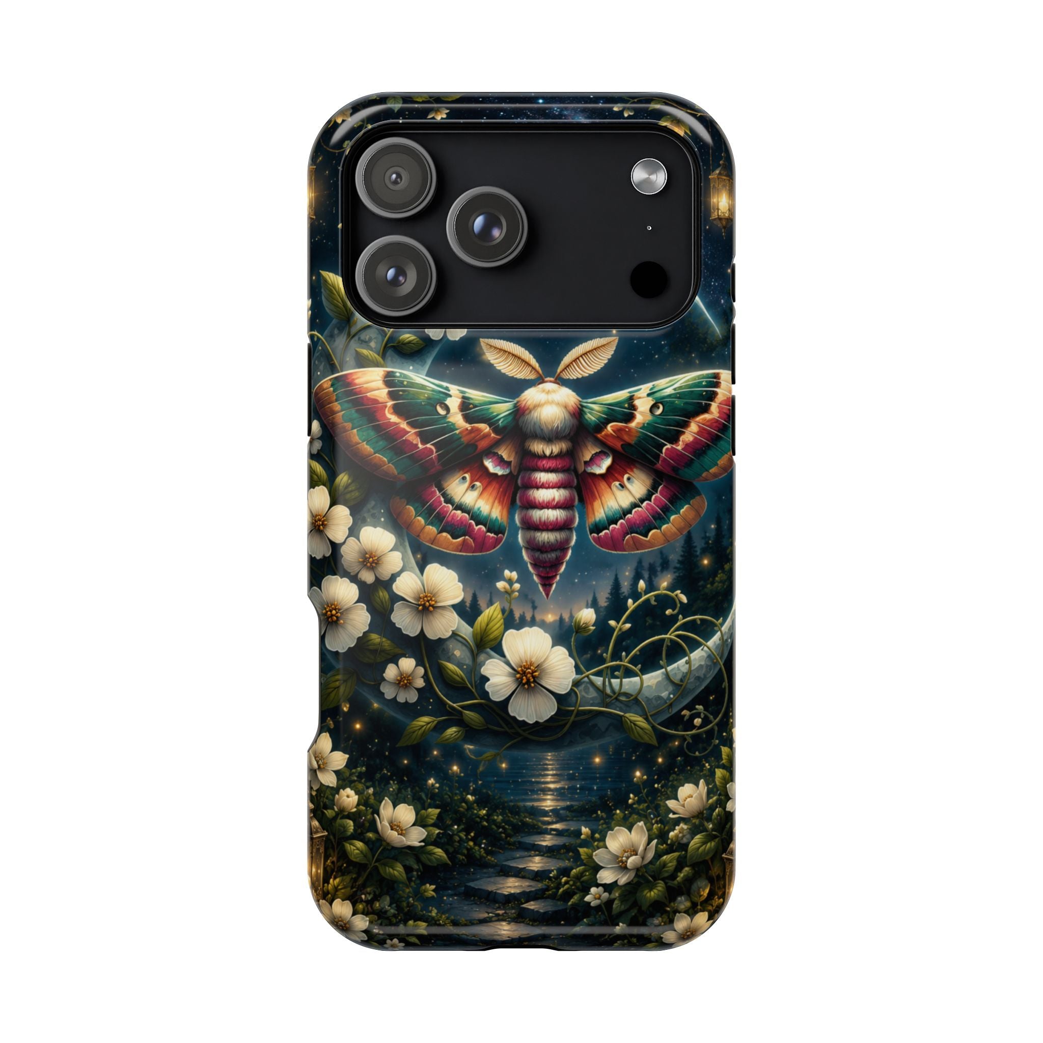 Mystic Moth Floral Nightscape Phone Case – MagSafe Cover