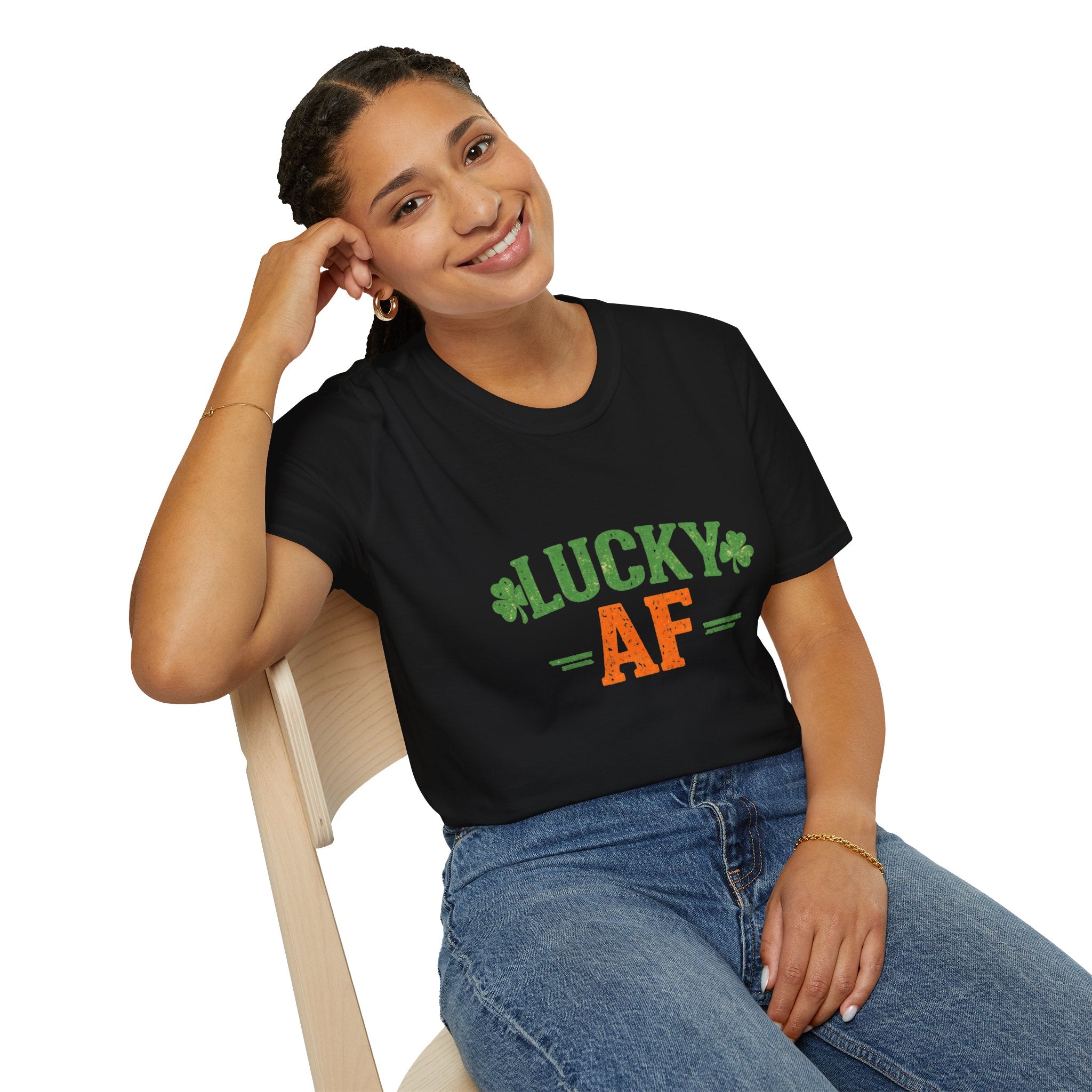 Lucky AF T-Shirt — St. Patrick’s Day Shamrock Tee
