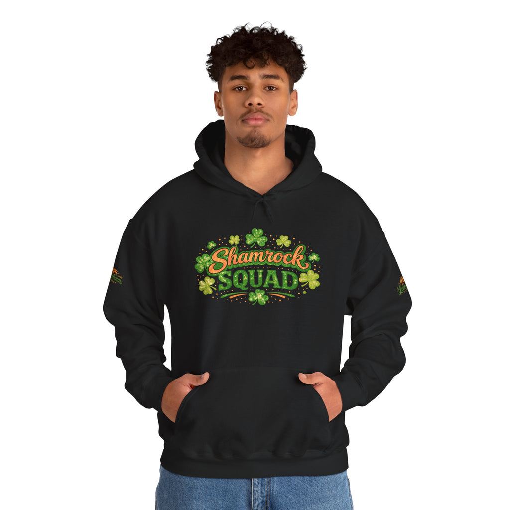 Papa Leprechaun Shamrock Squad Hoodie — St. Patrick’s Day Green Clover Sweatshirt