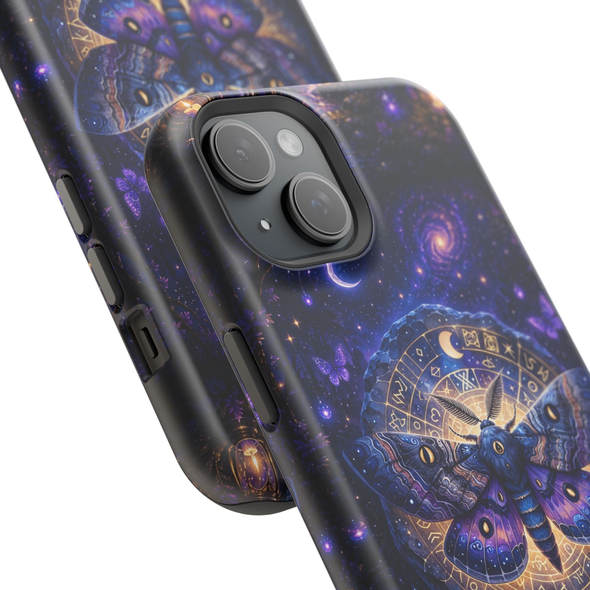 Astrological Moth Phone Case – Celestial MagSafe-Compatible Cover