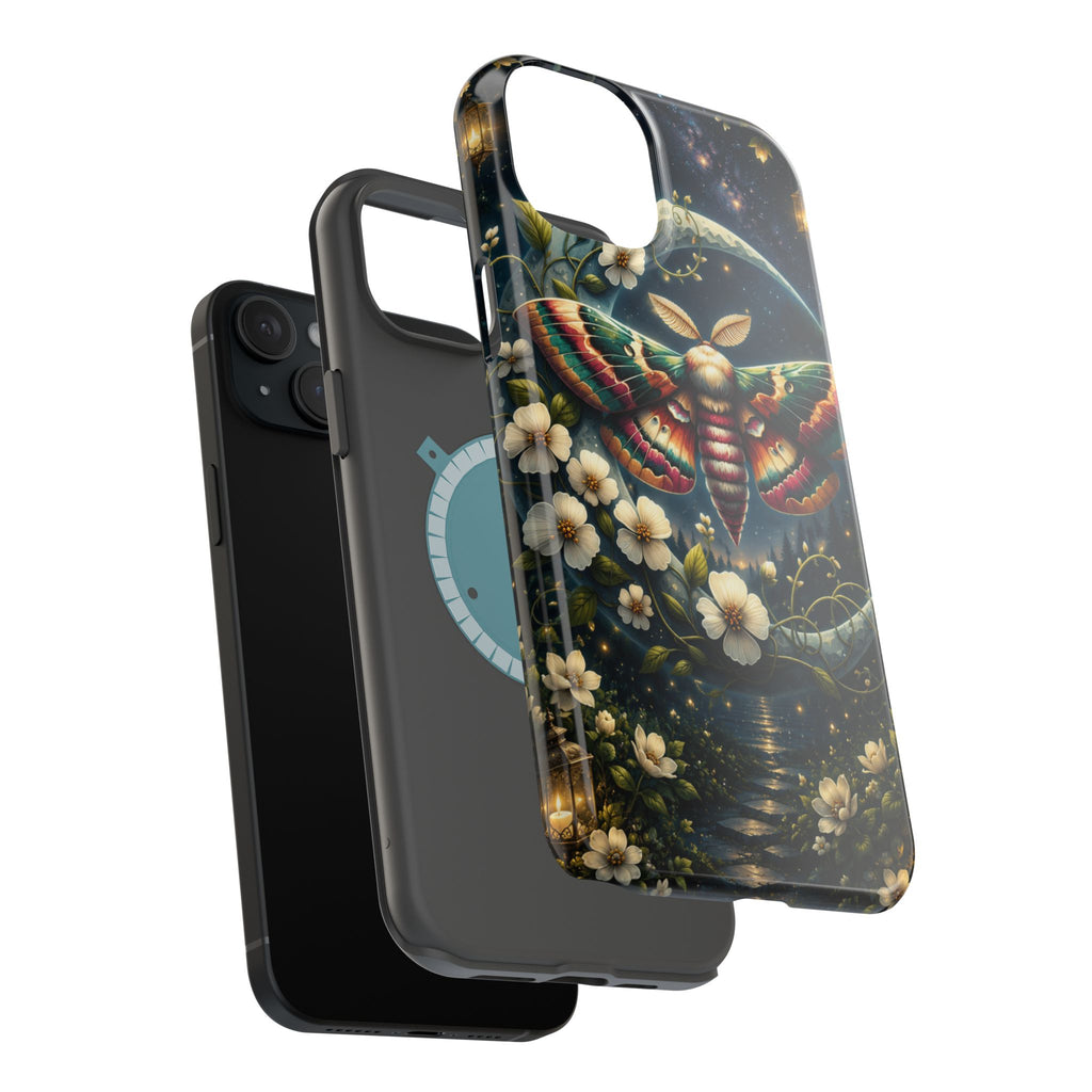 Mystic Moth Floral Nightscape Phone Case – MagSafe Cover