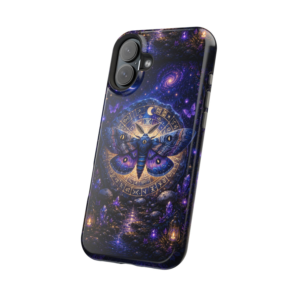 Astrological Moth Phone Case – Celestial MagSafe-Compatible Cover