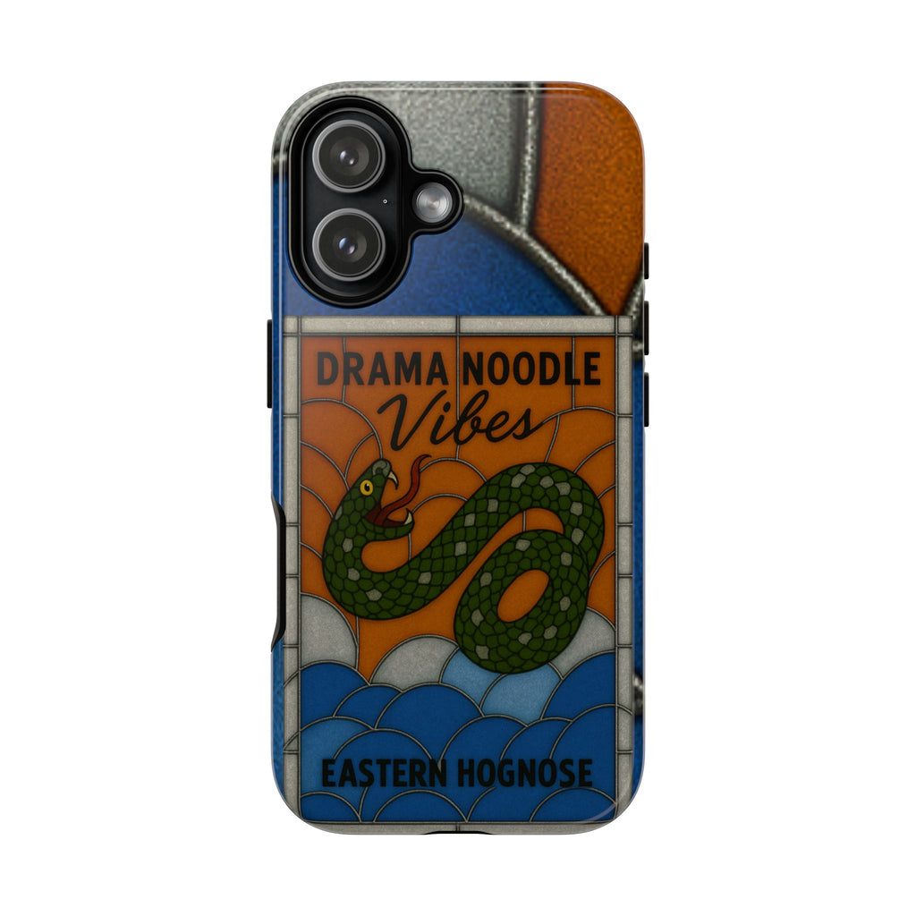 Stained Glass Snake Phone Case – Vibrant Drama Noodle Aesthetic Cover