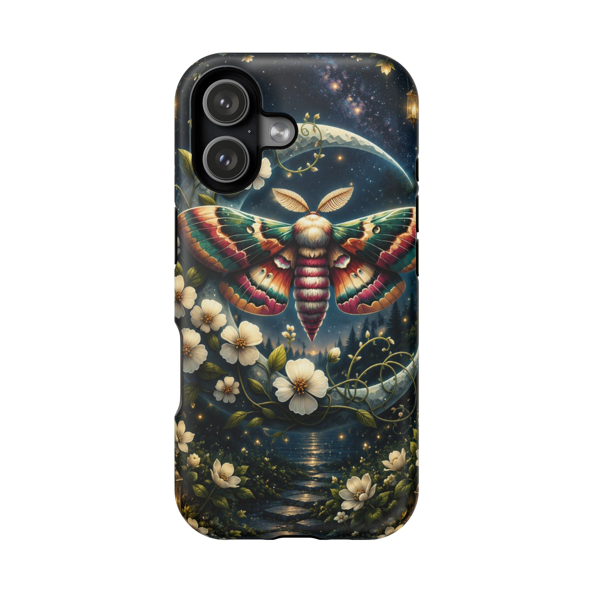 Mystic Moth Floral Nightscape Phone Case – MagSafe Cover