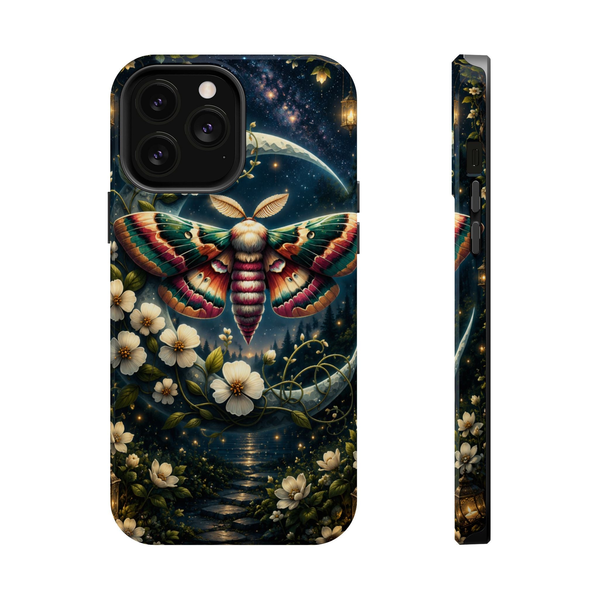 Mystic Moth Floral Nightscape Phone Case – MagSafe Cover