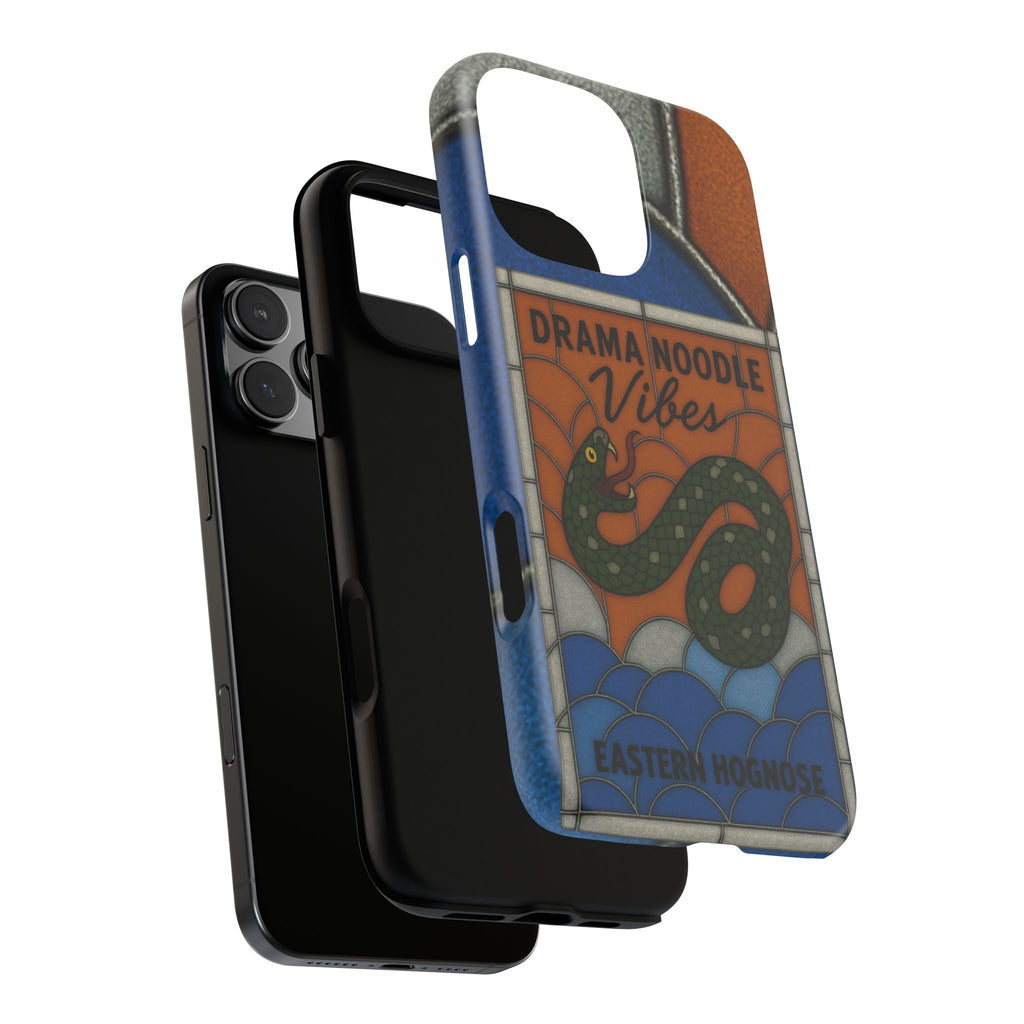 Stained Glass Snake Phone Case – Vibrant Drama Noodle Aesthetic Cover