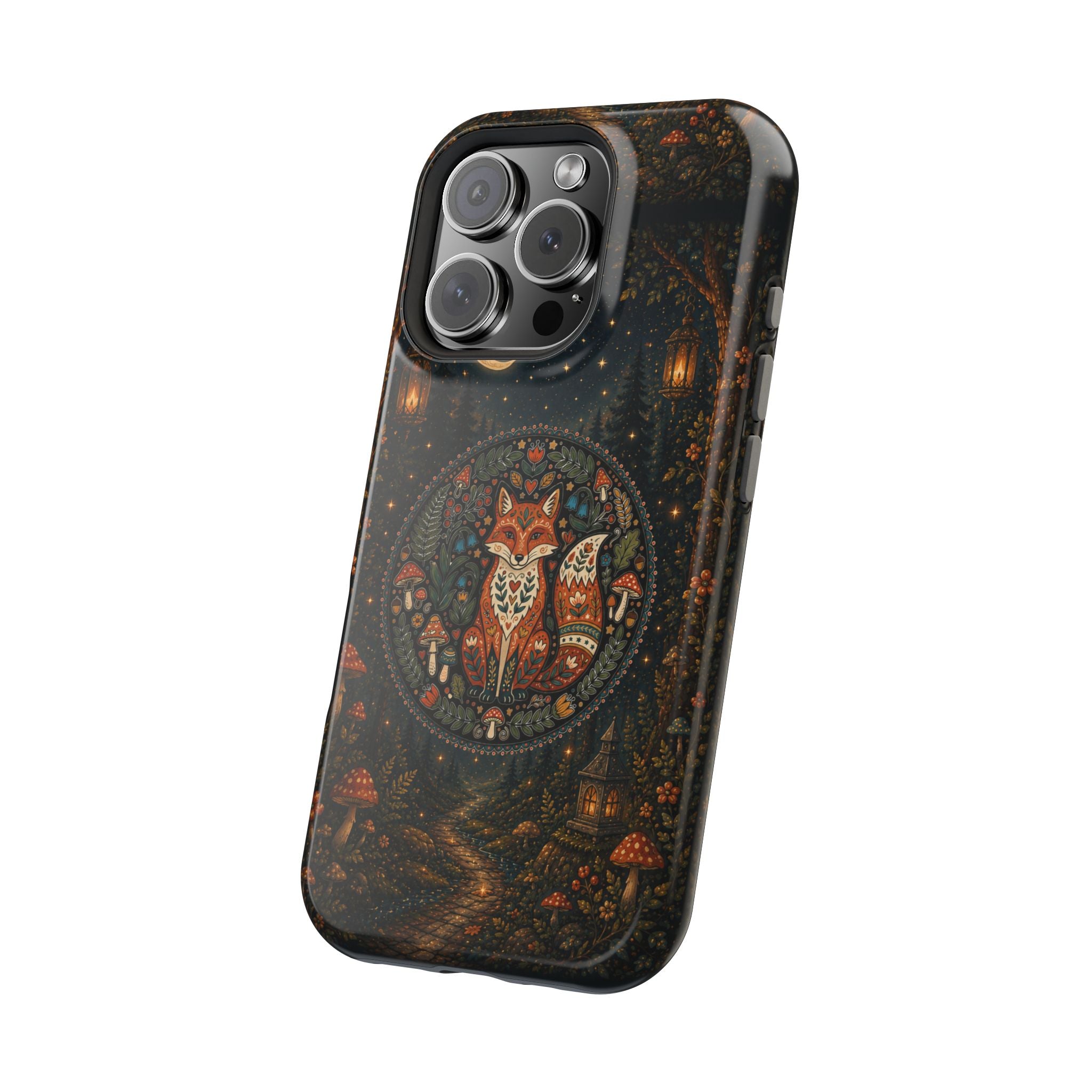 Mystic Forest Fox Phone Case – Woodland MagSafe-Compatible Cover