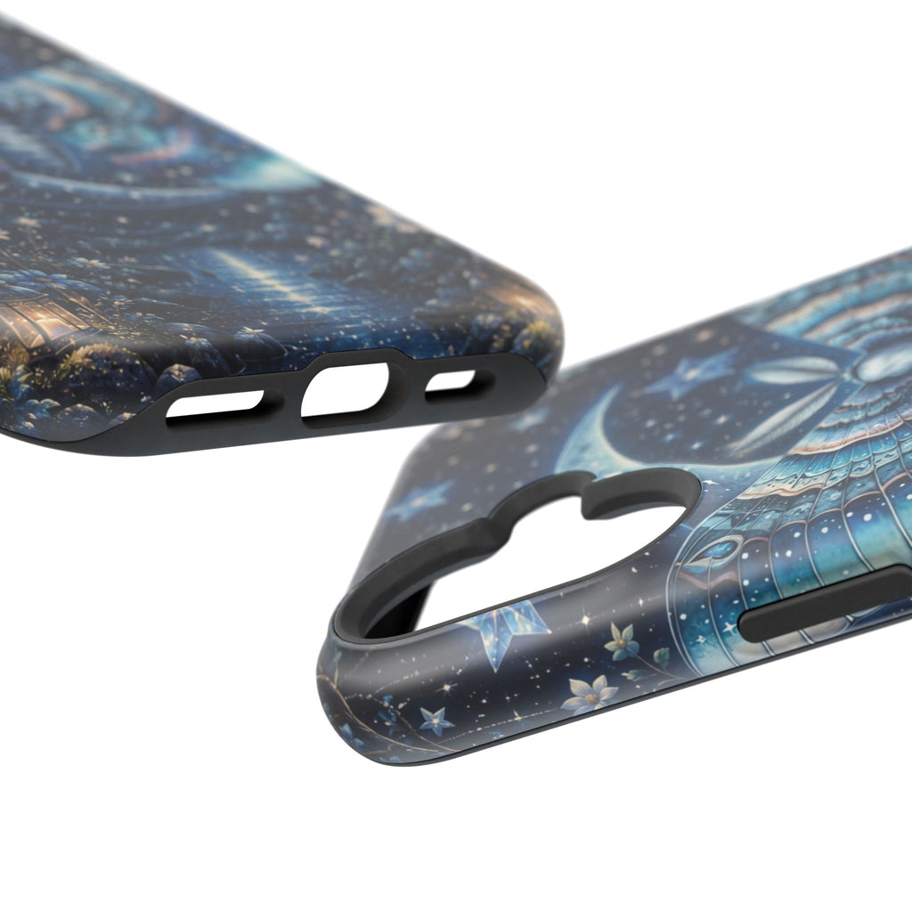 Mystic Moth Moon Phone Case – Night Sky MagSafe-Compatible Cover