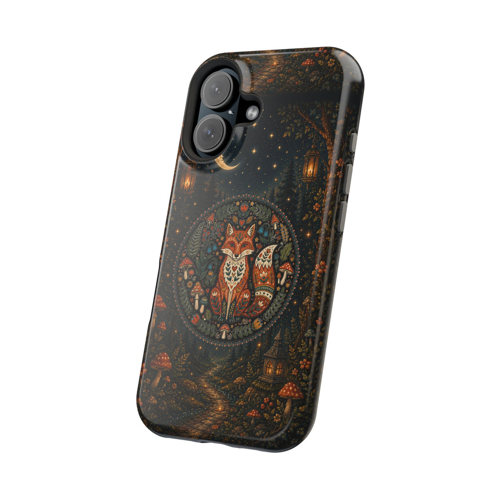 Mystic Forest Fox Phone Case – Woodland MagSafe-Compatible Cover