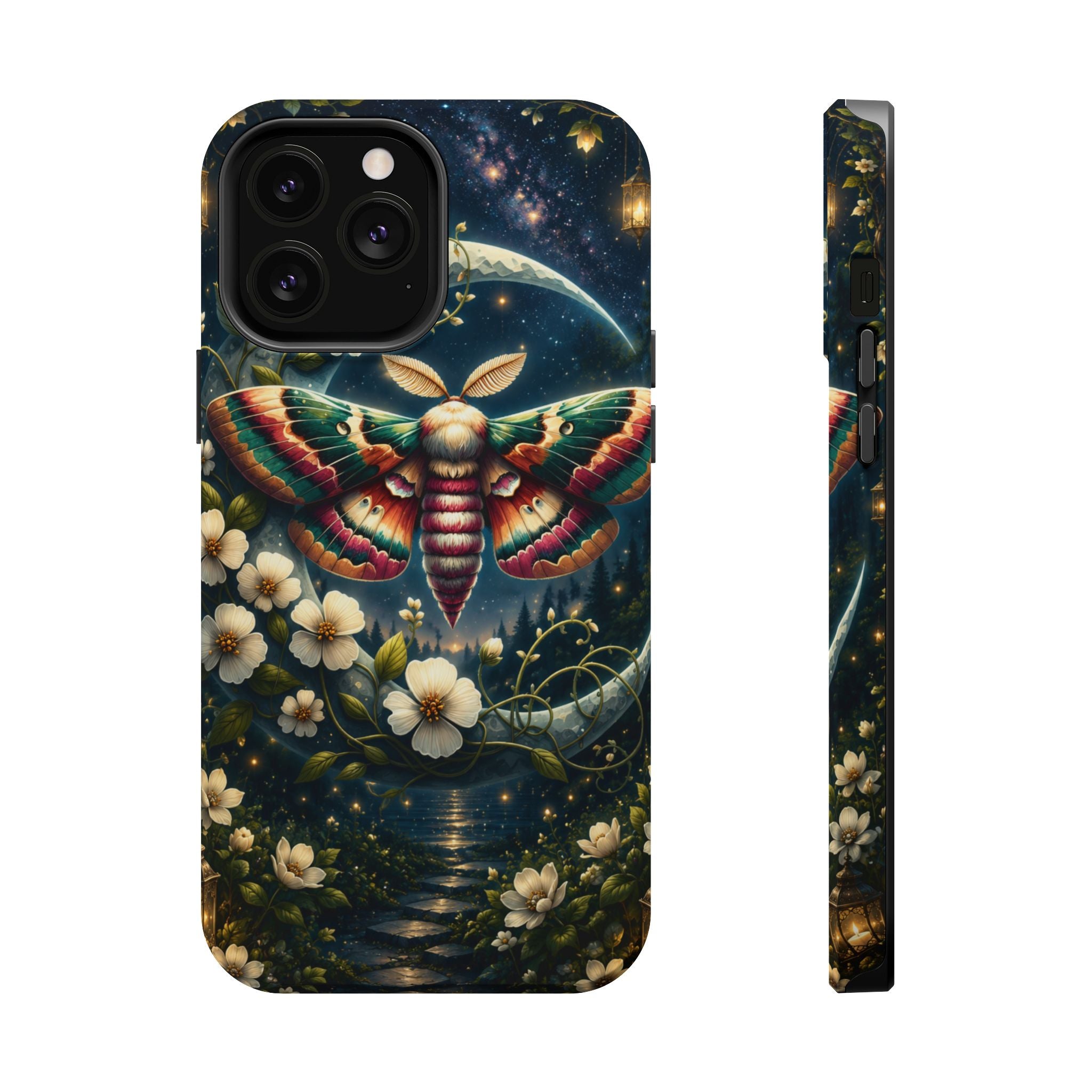 Mystic Moth Floral Nightscape Phone Case – MagSafe Cover