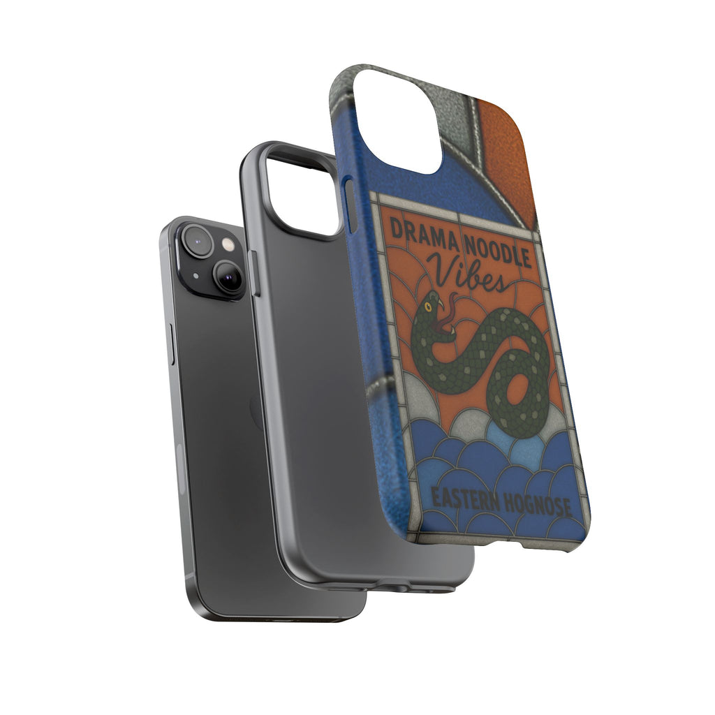 Stained Glass Snake Phone Case – Vibrant Drama Noodle Aesthetic Cover