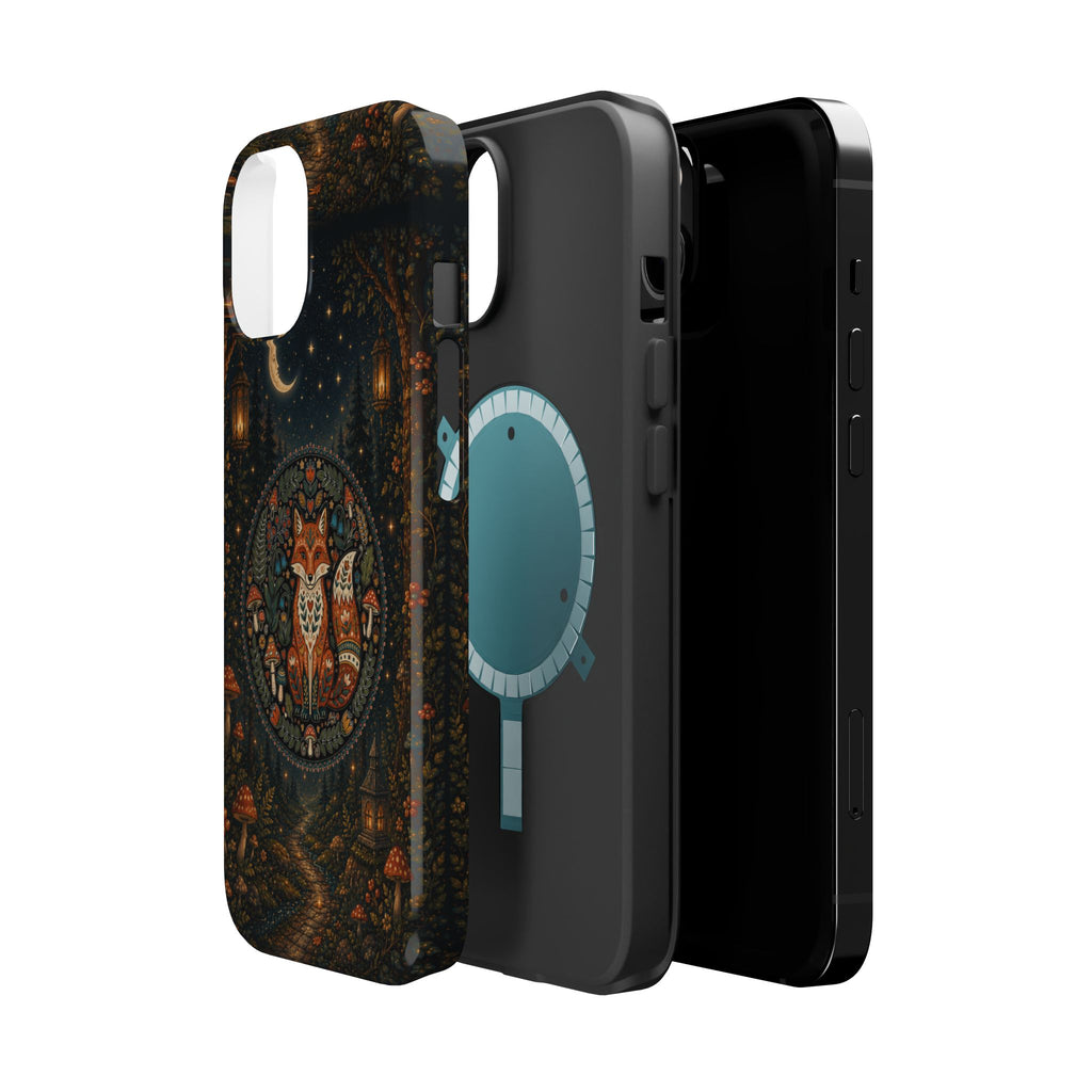 Mystic Forest Fox Phone Case – Woodland MagSafe-Compatible Cover