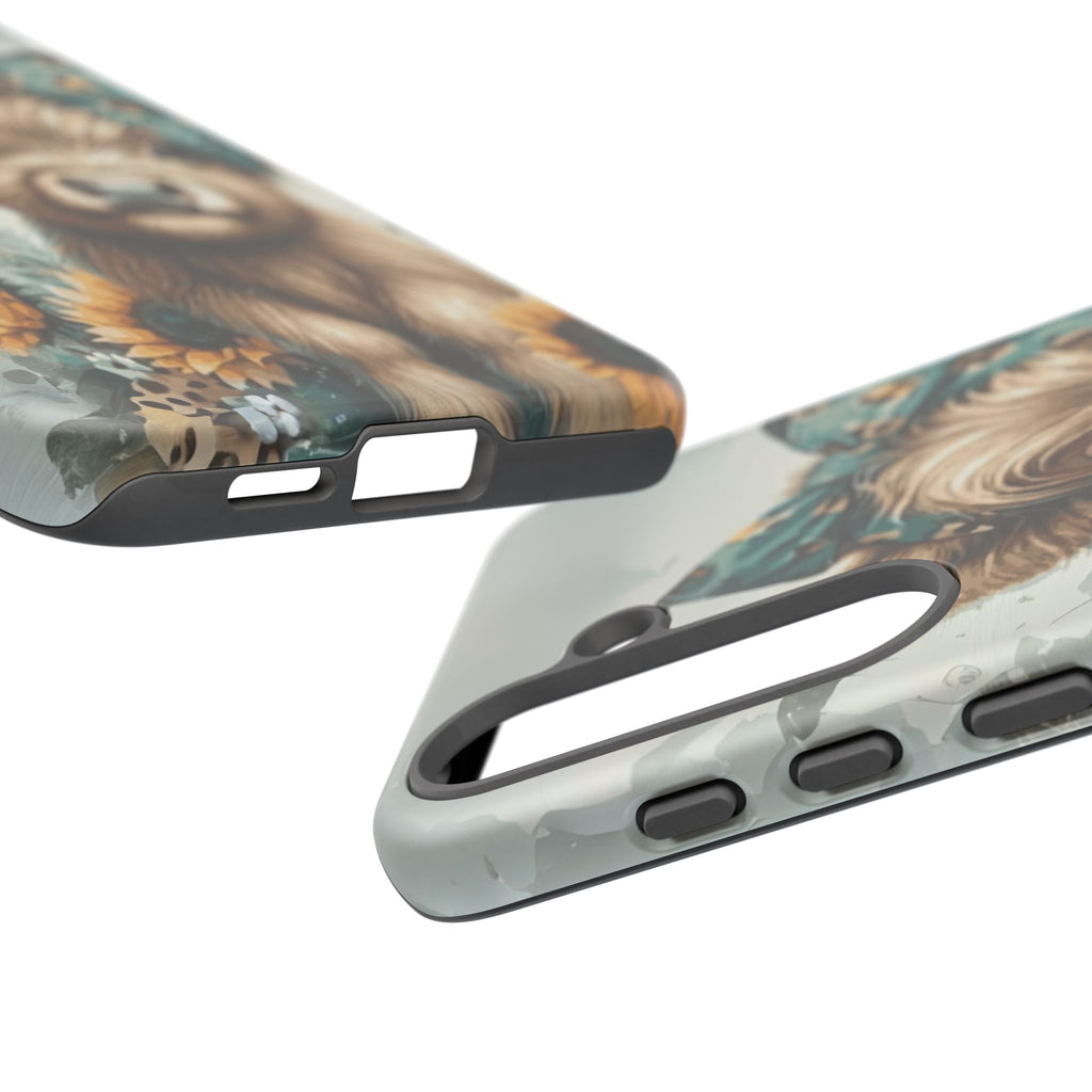 Adorable Cow Phone Case – Floral Farmhouse Design, Cute Animal Lover Gift
