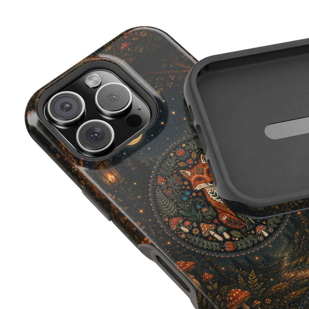 Mystic Forest Fox Phone Case – Woodland MagSafe-Compatible Cover