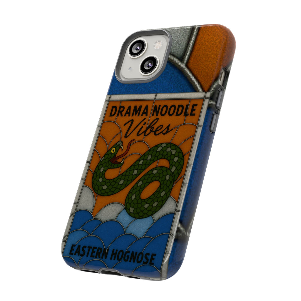 Stained Glass Snake Phone Case – Vibrant Drama Noodle Aesthetic Cover