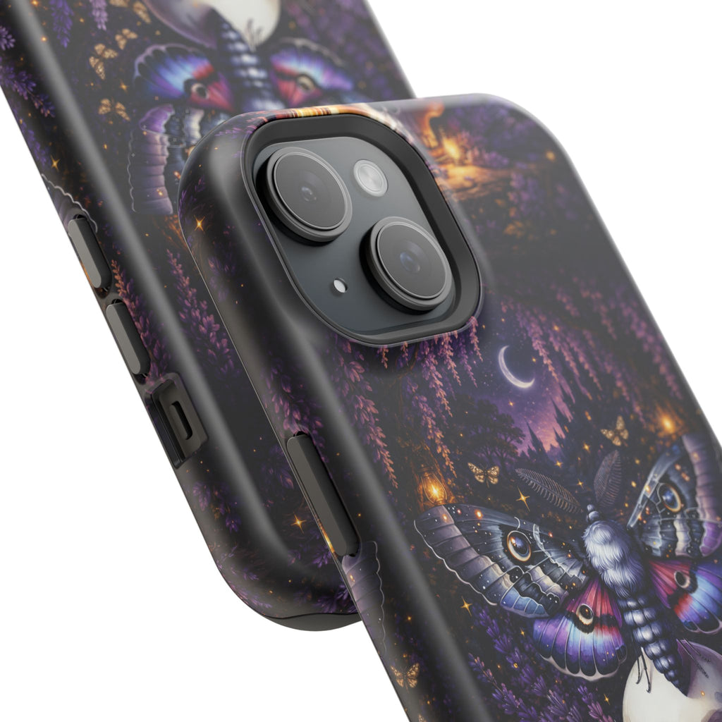 Moth & Skull Phone Case – Dark Mystical MagSafe-Compatible Cover
