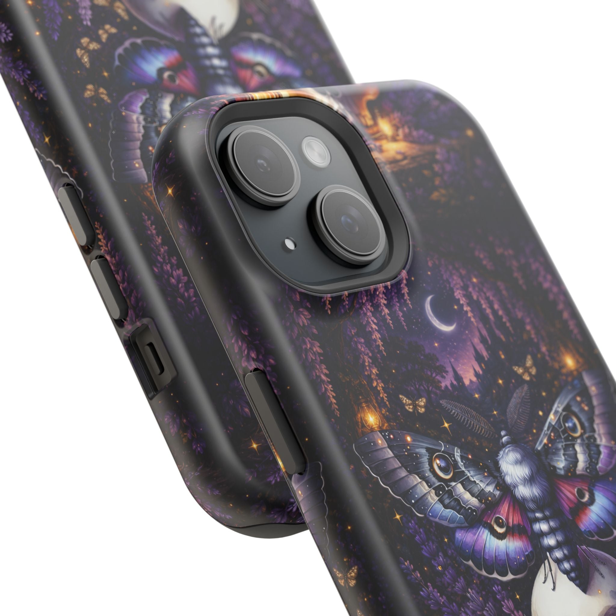 Moth & Skull Phone Case – Dark Mystical MagSafe-Compatible Cover