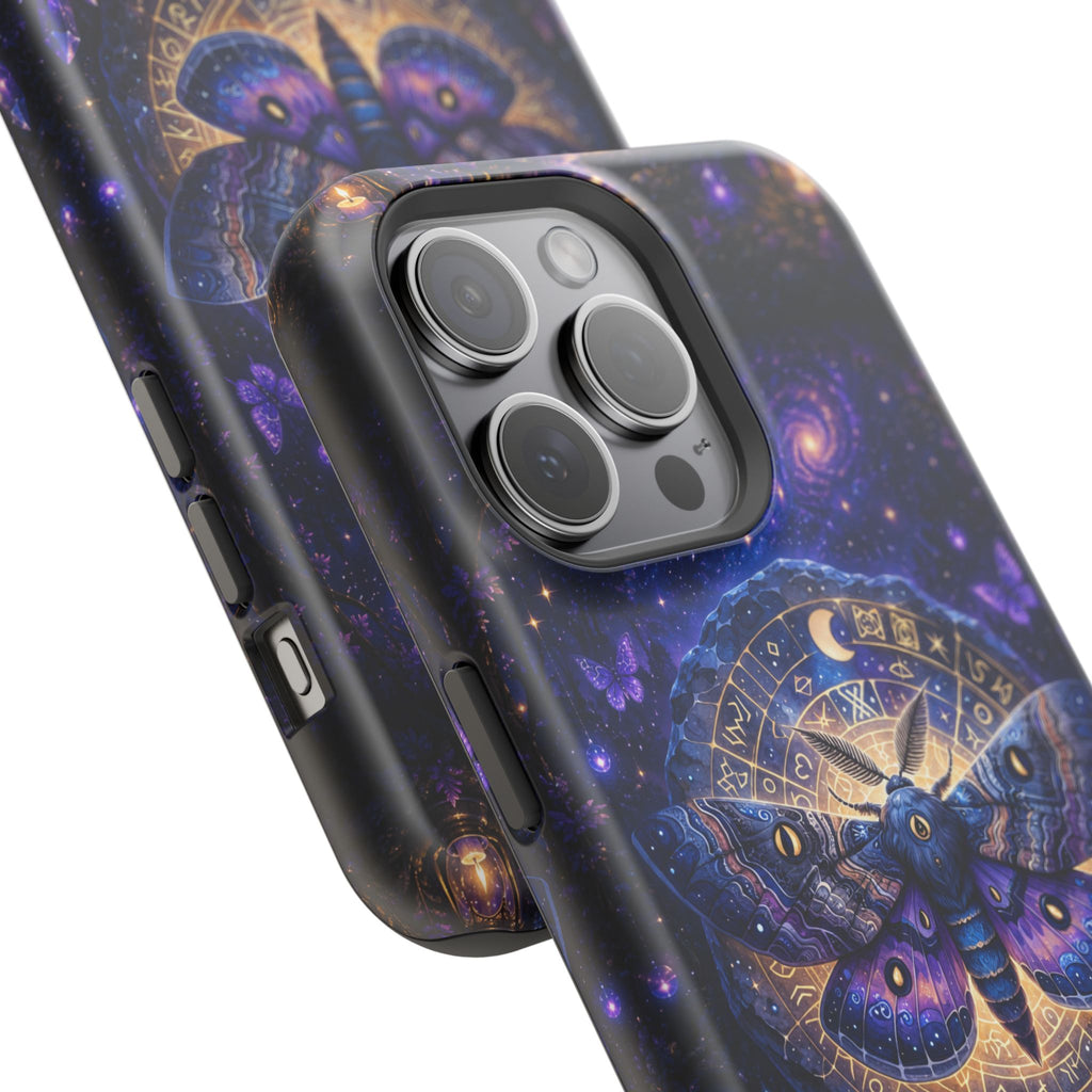 Astrological Moth Phone Case – Celestial MagSafe-Compatible Cover