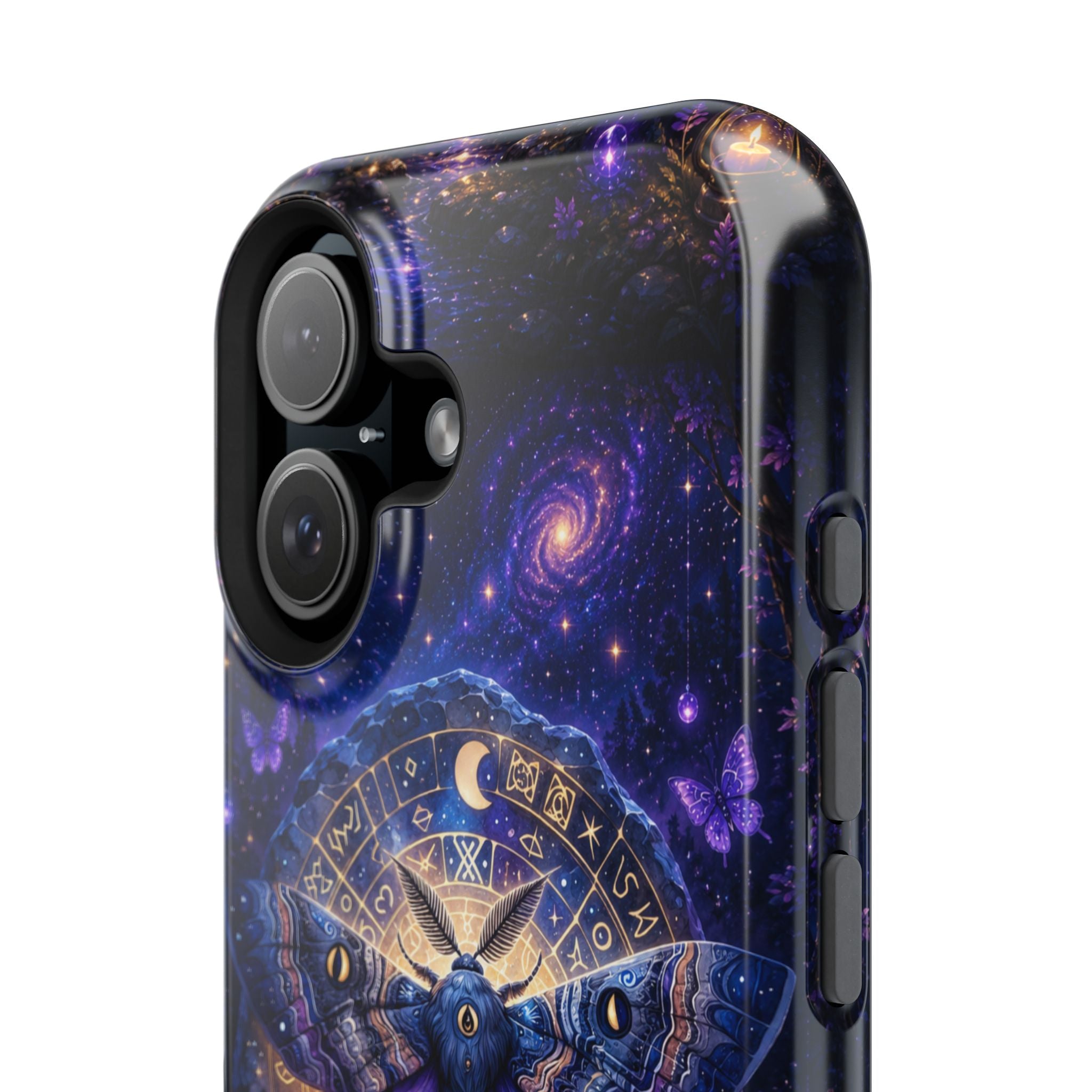 Astrological Moth Phone Case – Celestial MagSafe-Compatible Cover