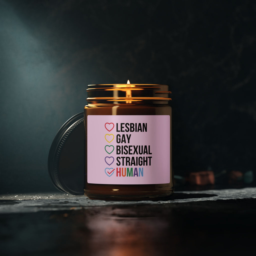 LGBTQ+ Pride Scented Soy Candle, Pride Month Celebration Gift From Daughter Son, Rainbow Pride Decor For Family, Love and Support Grad Gift