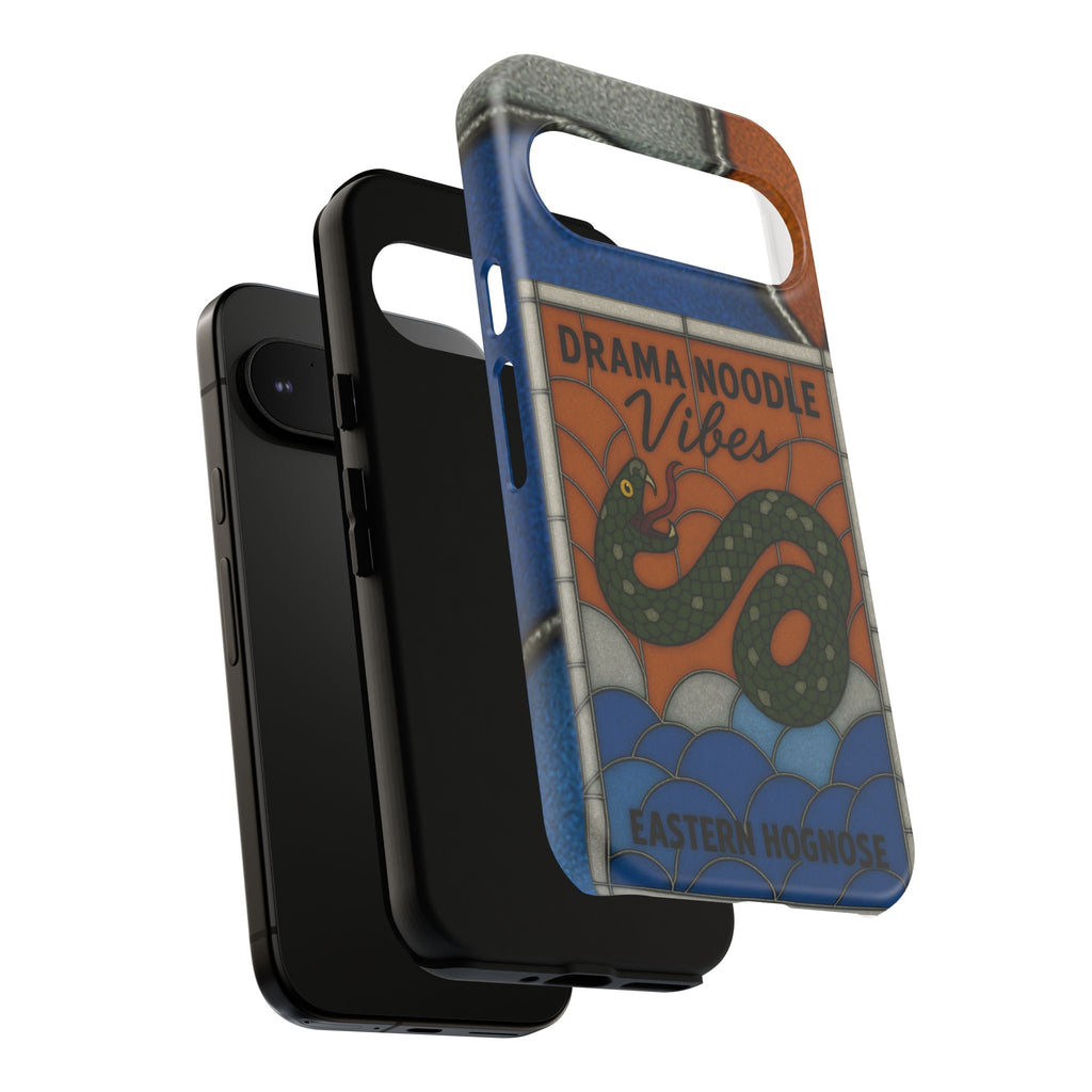 Stained Glass Snake Phone Case – Vibrant Drama Noodle Aesthetic Cover