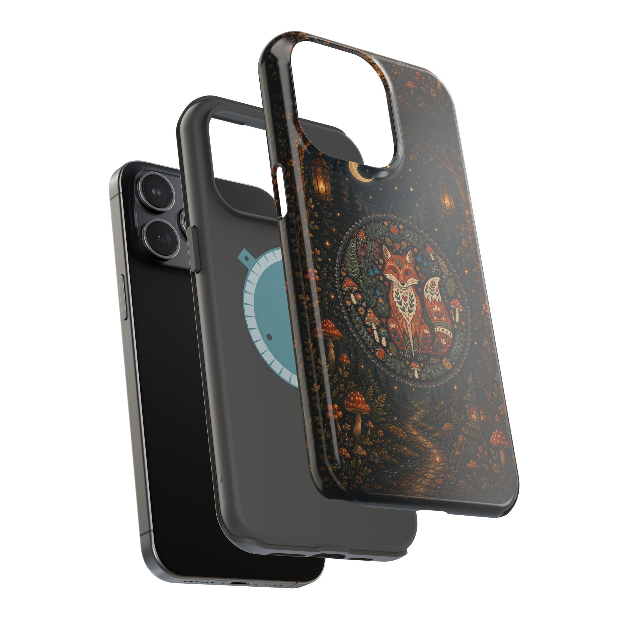 Mystic Forest Fox Phone Case – Woodland MagSafe-Compatible Cover