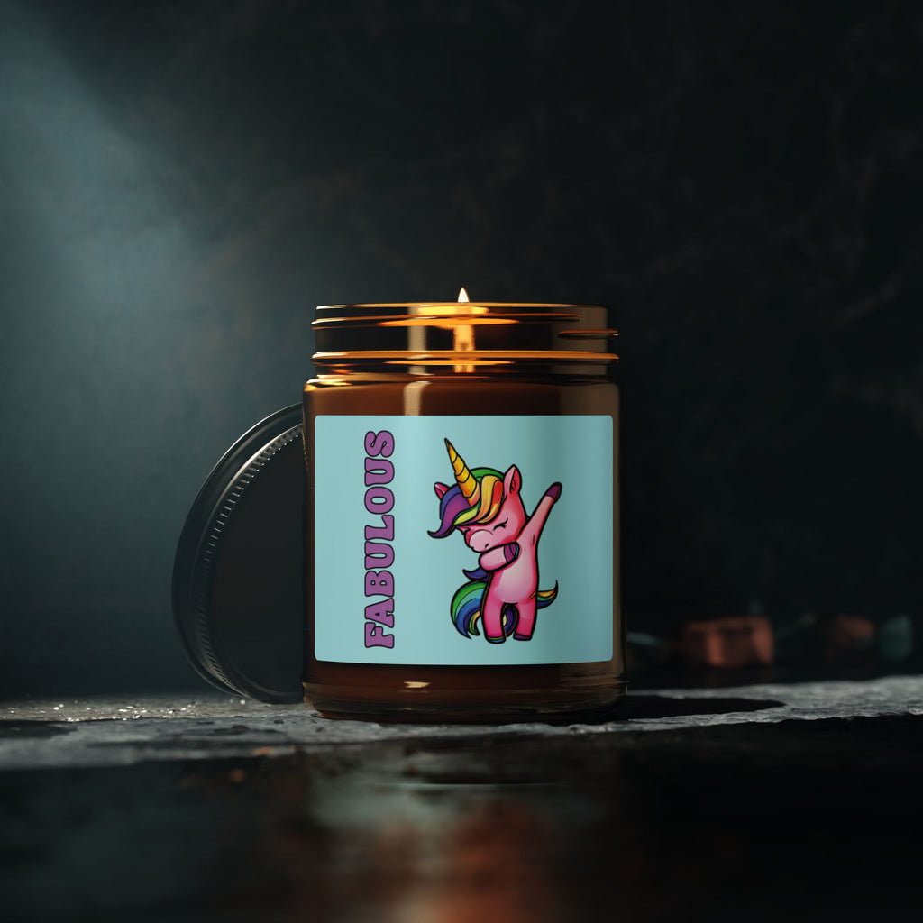 Fabulous LGBTQ Unicorn Scented Soy Candle, Pride Month Celebration Gift From Daughter Son, Family Rainbow Decor, Love and Support Grad Gift