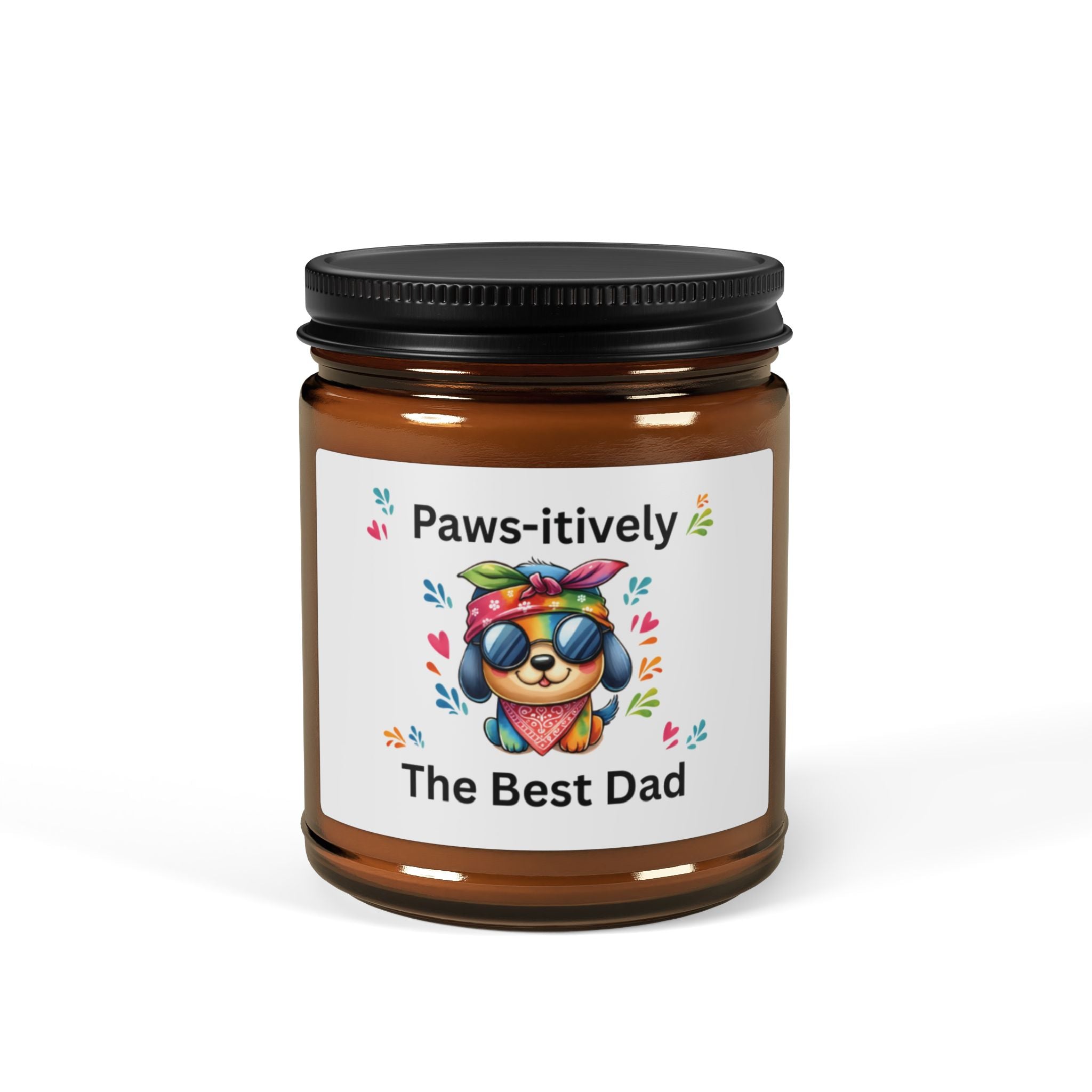 Paws-itively The Best Dad Scented Soy Candle, Dog Dad Gift