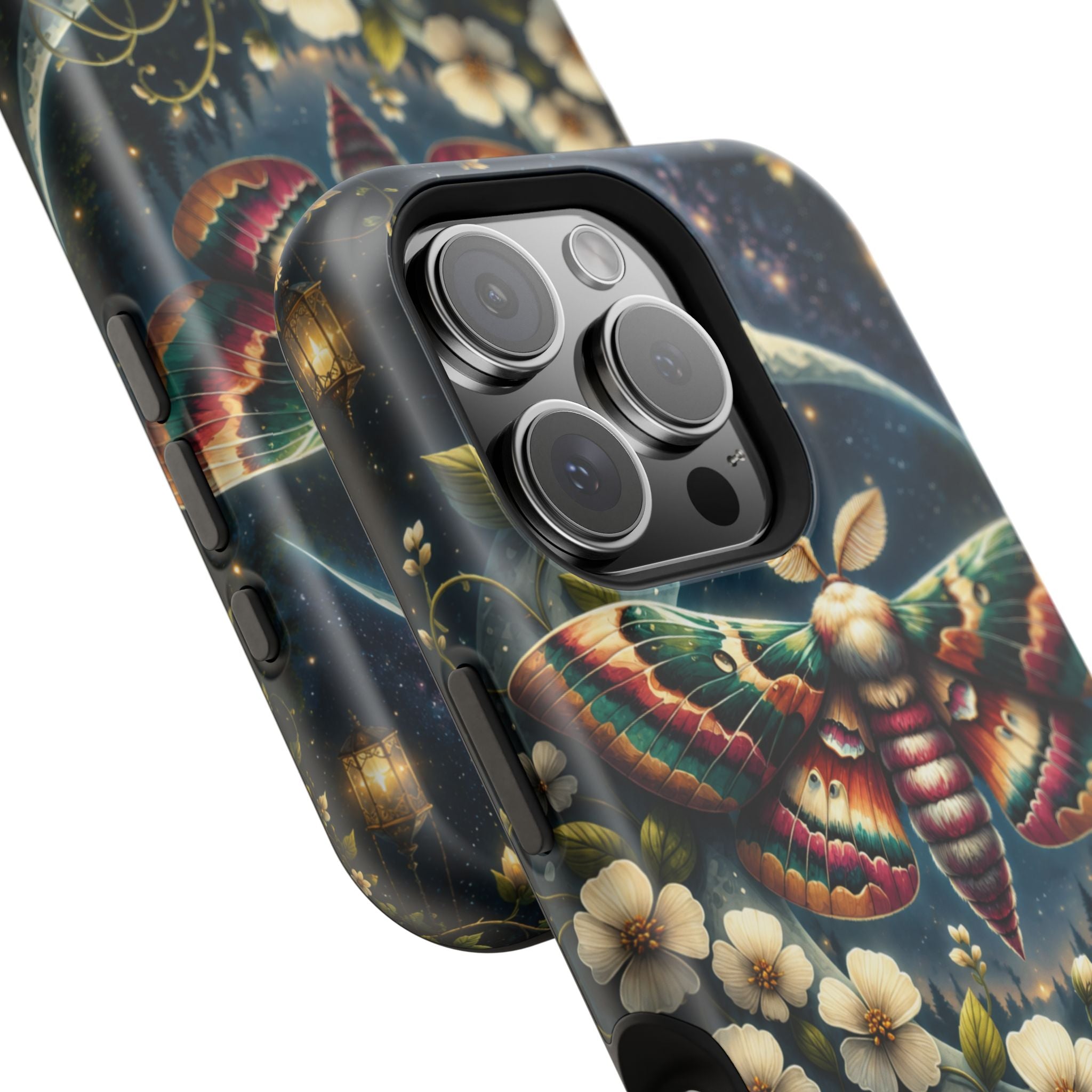 Mystic Moth Floral Nightscape Phone Case – MagSafe Cover