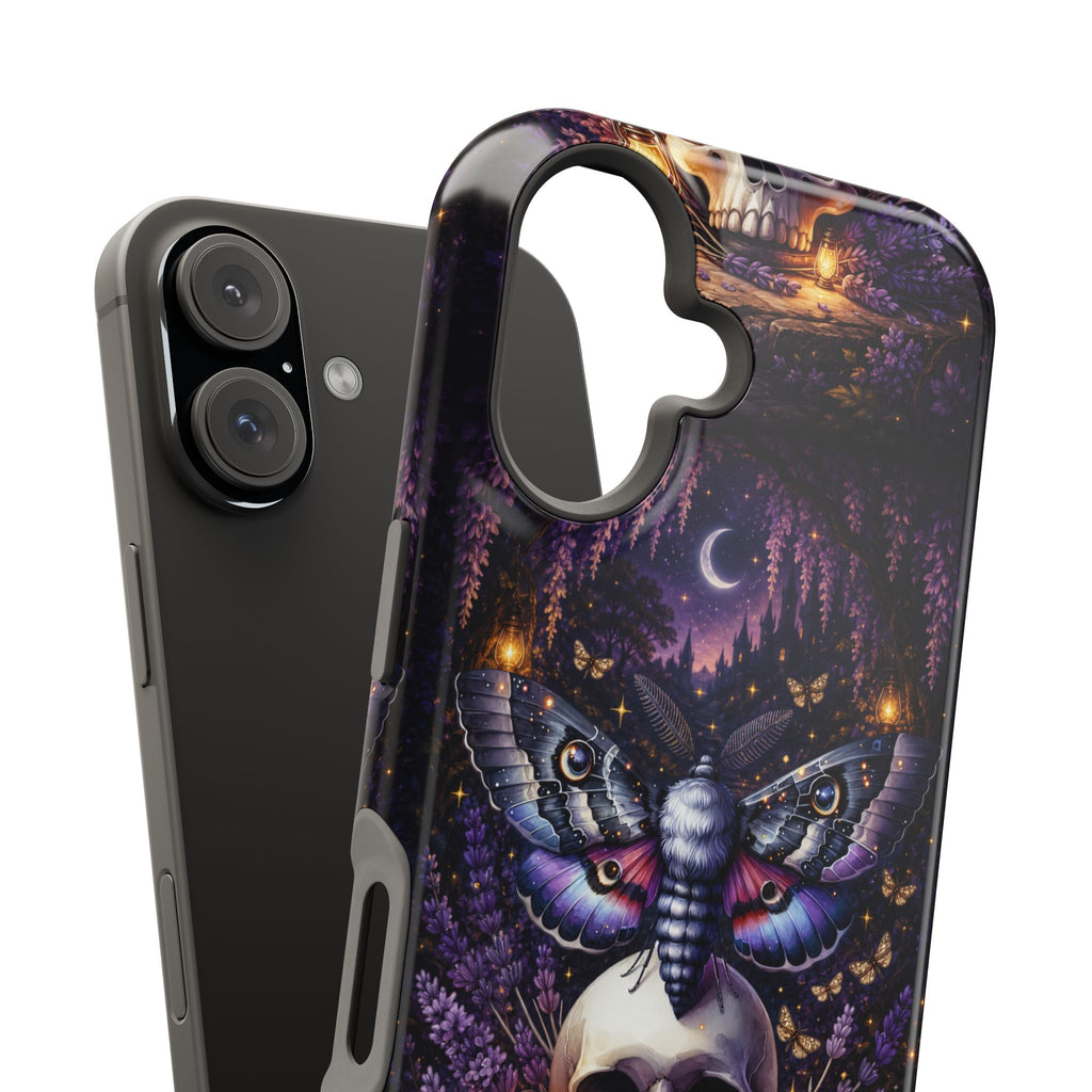 Moth & Skull Phone Case – Dark Mystical MagSafe-Compatible Cover
