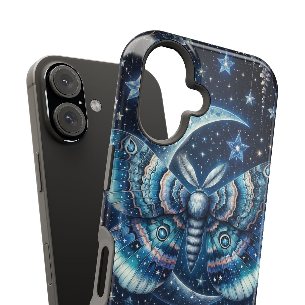 Mystic Moth Moon Phone Case – Night Sky MagSafe-Compatible Cover