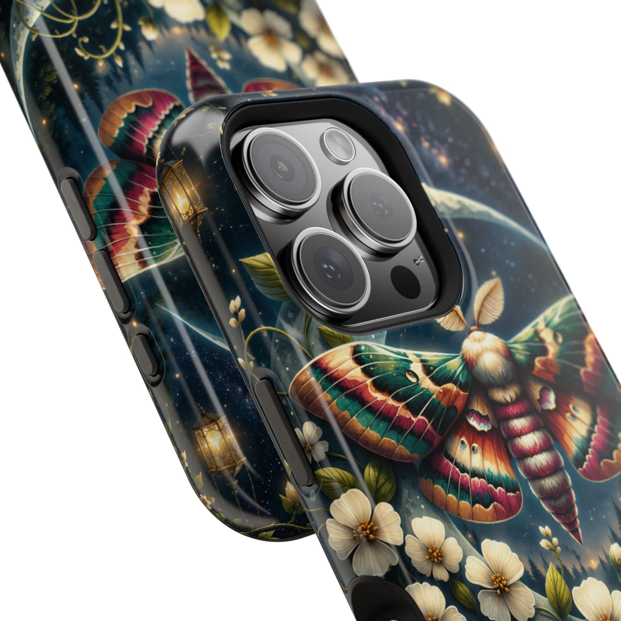 Mystic Moth Floral Nightscape Phone Case – MagSafe Cover