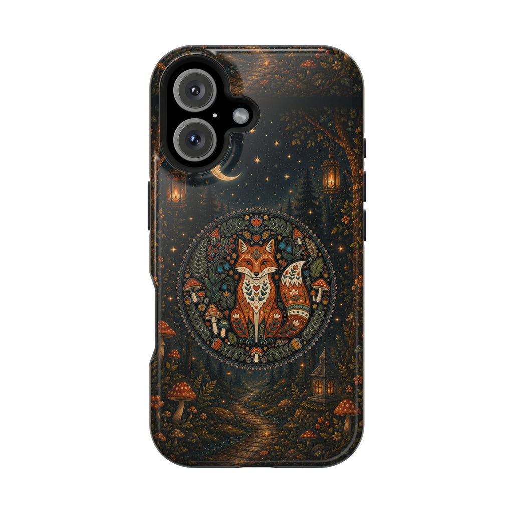 Mystic Forest Fox Phone Case – Woodland MagSafe-Compatible Cover