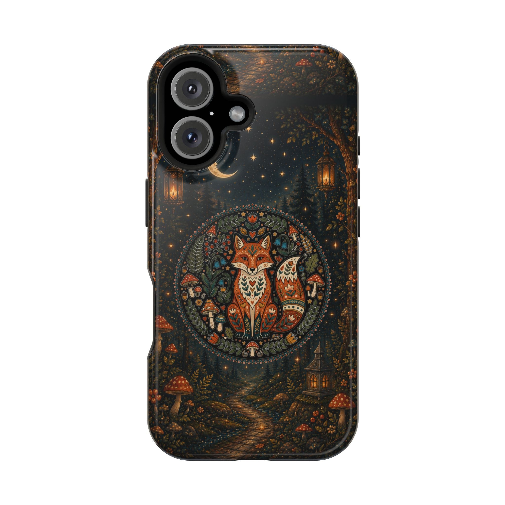 Mystic Forest Fox Phone Case – Woodland MagSafe-Compatible Cover