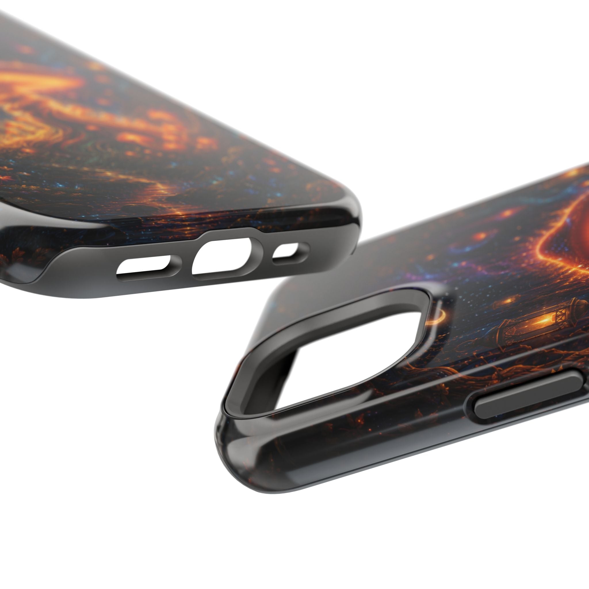 Psychedelic Glowing Mushroom Phone Case – MagSafe Galaxy Art Cover