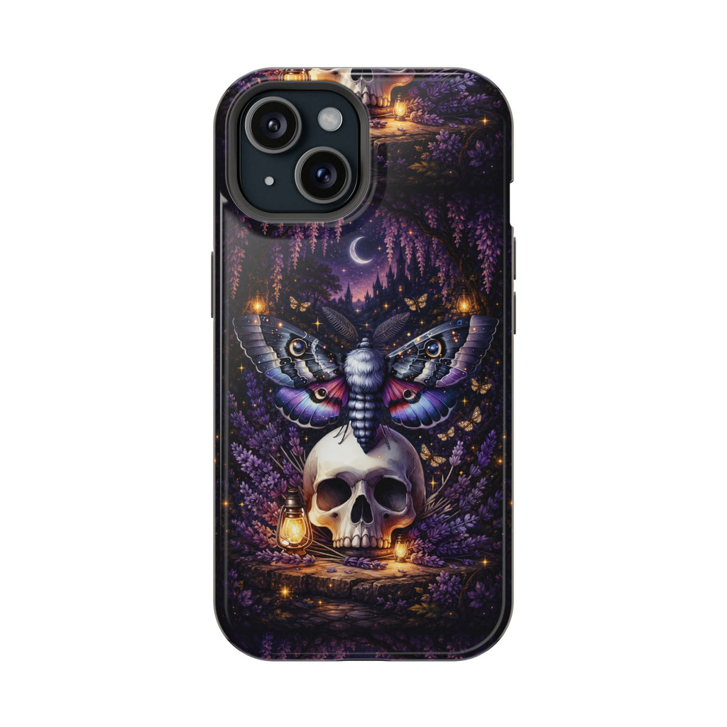 Moth & Skull Phone Case – Dark Mystical MagSafe-Compatible Cover