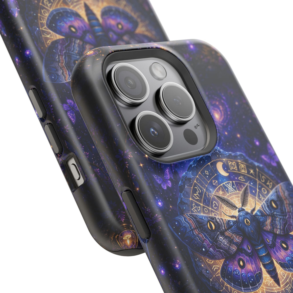Astrological Moth Phone Case – Celestial MagSafe-Compatible Cover