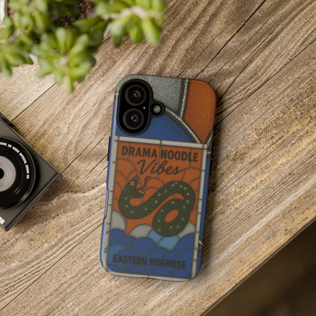 Stained Glass Snake Phone Case – Vibrant Drama Noodle Aesthetic Cover