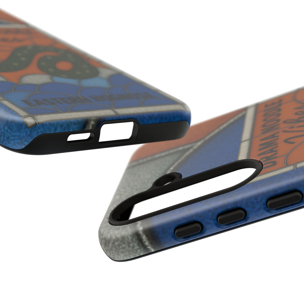 Stained Glass Snake Phone Case – Vibrant Drama Noodle Aesthetic Cover