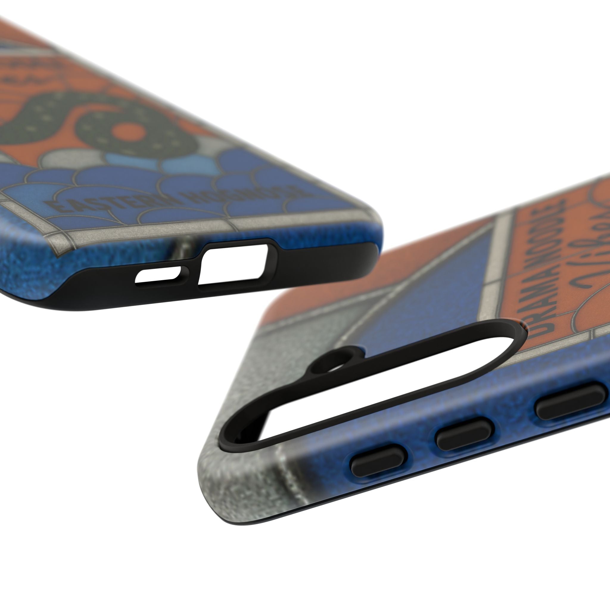 Stained Glass Snake Phone Case – Vibrant Drama Noodle Aesthetic Cover