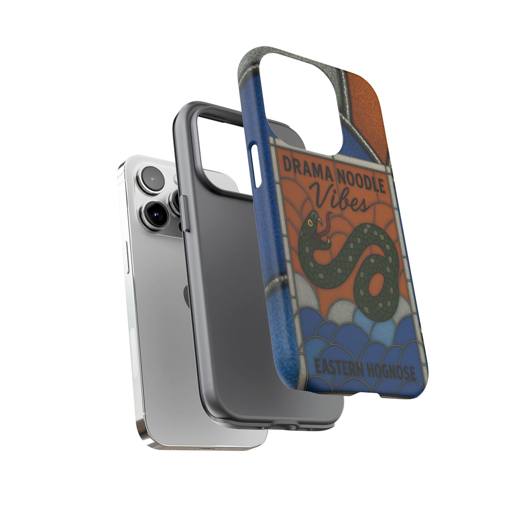 Stained Glass Snake Phone Case – Vibrant Drama Noodle Aesthetic Cover