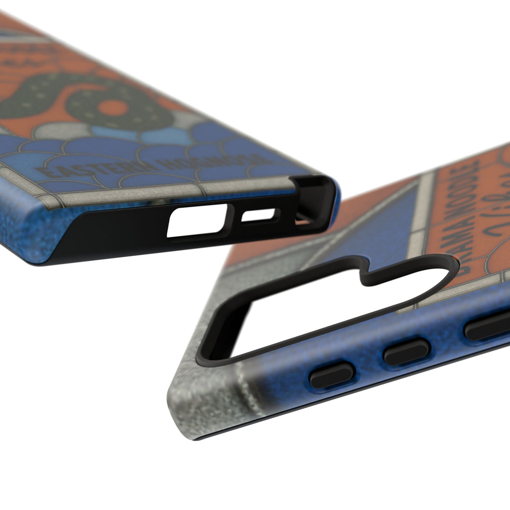 Stained Glass Snake Phone Case – Vibrant Drama Noodle Aesthetic Cover