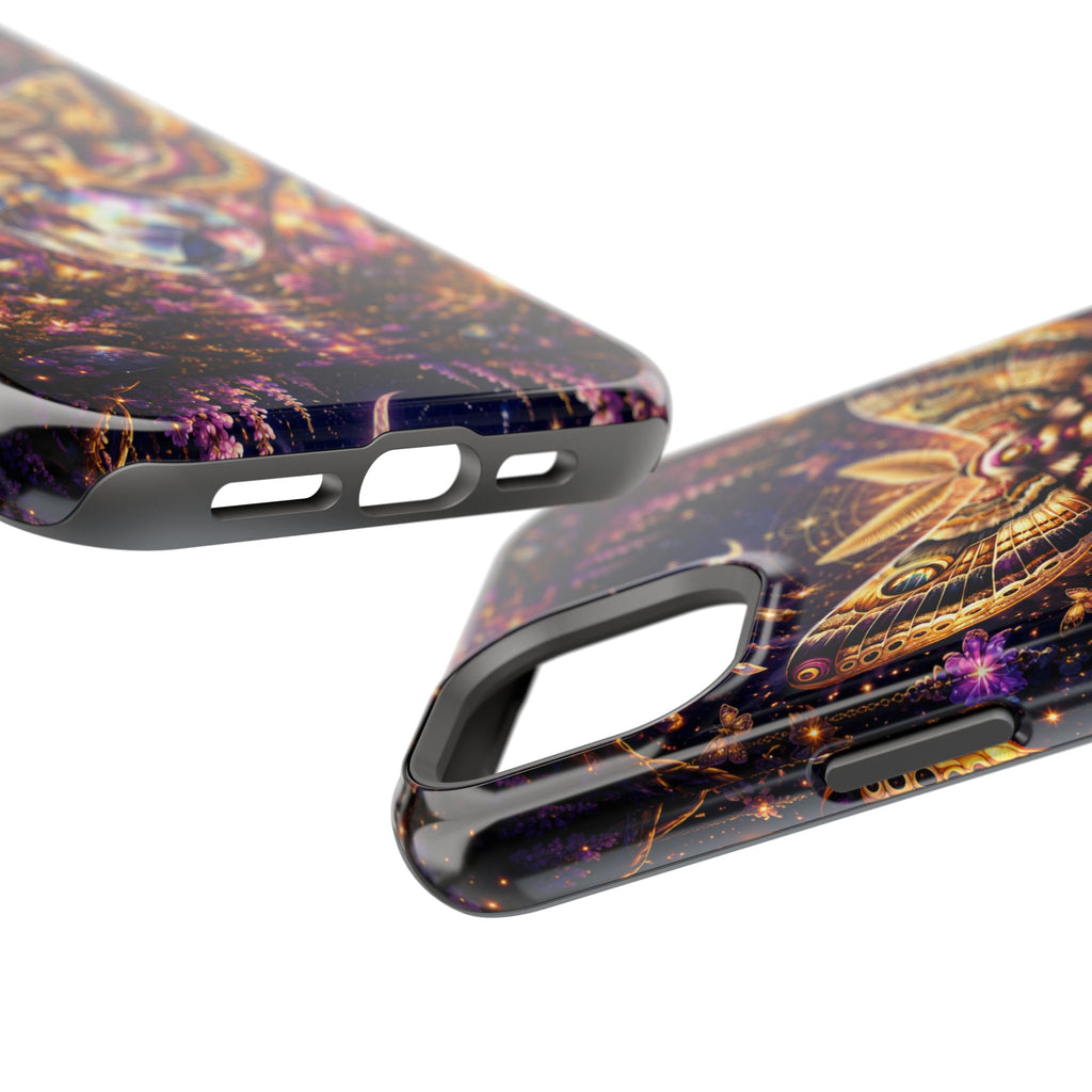 Mystic Moth Crystal Phone Case – Jewel-Toned MagSafe-Compatible Cover